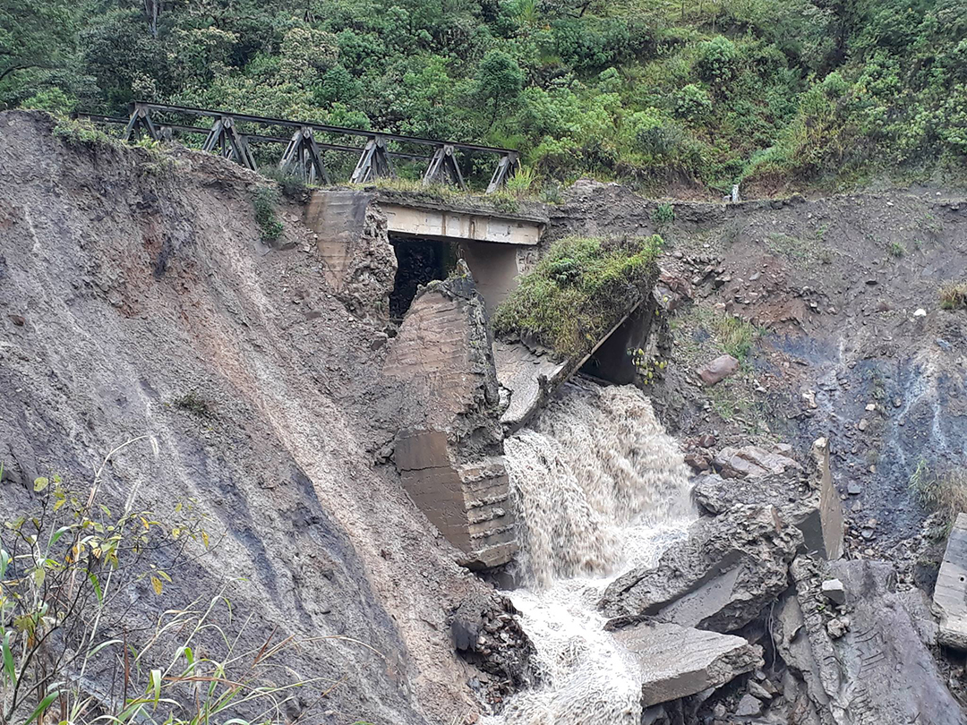 Quebrada Porras, vereda Juracambita - Vía Miraflores-Tunja. Foto| ASOLENGUPA