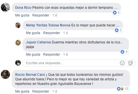 Comentarios FB aguinaldo 2017