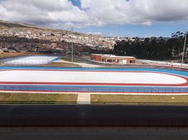 Obra del patinódromo marcha sobre ruedas