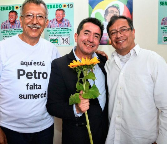 Apoyo Verde para Petro en Tunja