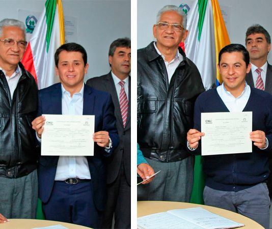 Rojas y Leal recibieron credencial