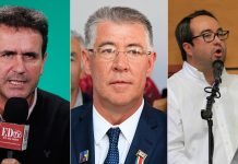 Ciro A Ramírez, Héctor Ángel Ortiz y Rigoberto Barón, la cúpula del Centro Democrático