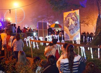 Obras ambientales adornaron noche de velitas en el suroriente