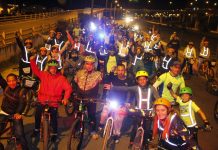 Ciclismo en medio de trancones y del agite de la Navidad