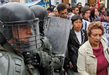 La fuerza ni convence ni disuade la protesta