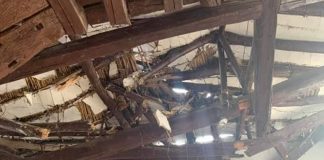 Se derrumba parte del techo de la Iglesia de San Lorenzo en Sáchica