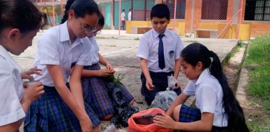 Niños de Páez muestran compromiso con el medio ambiente