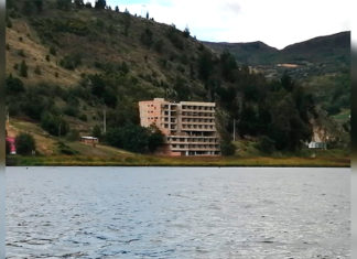 En la clandestinidad retoman obras de controvertido proyecto a orilla del Lago de Tota