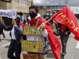 Así van las marchas en Tunja, en imágenes