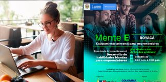 Mente E de iNNpulsa llega a Boyacá para desarrollar habilidades blandas en los emprendedores de la región
