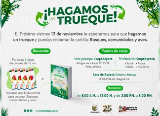 Este 13 de noviembre inicia el trueque de la cartilla “Bosques Comunidades y Aves”
