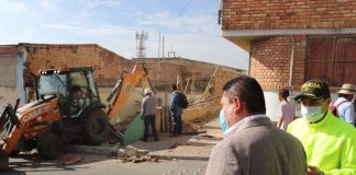 Demolición de casa que promovía la inseguridad en Tunja