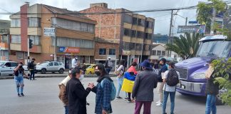 En Boyacá se lleva una manifestación tranquila