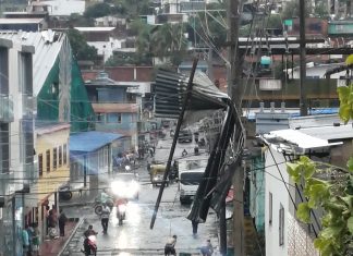 Un vendaval arrasó con Muzo