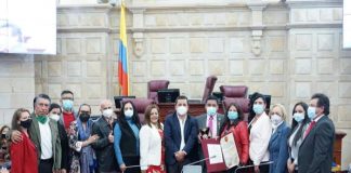 Cámara de Representantes concede condecoración a SINTRAUNICOL subdirectiva Boyacá UPTC