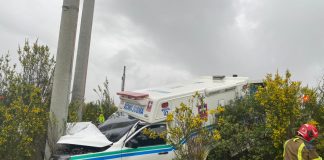 Ambulancia se estrelló en la vía Soracá – Tunja