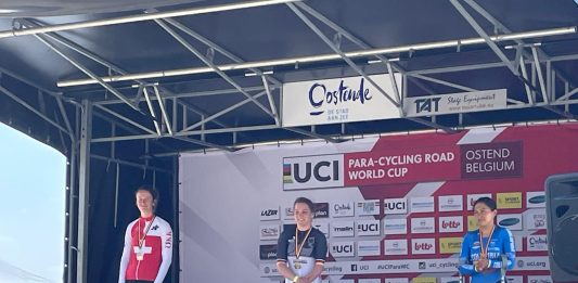 Carolina Munévar se colgó el bronce en Copa Mundo de Paracycling en Bélgica