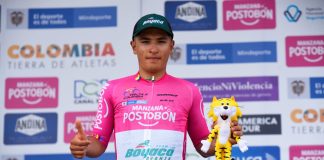 Juan Umba llegó segundo en la primera etapa de la Vuelta a Colombia