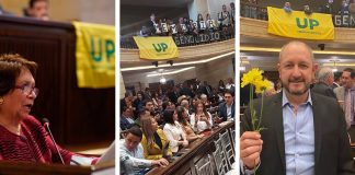 Los congresistas boyacenses rinden homenaje a las víctimas del exterminio de la UP