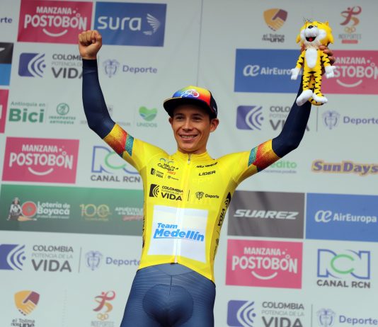 ‘Supermán’ López primer líder de la Vuelta a Colombia