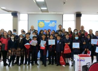 850 estudiantes de Tunja participan en la campaña Alrededor de Iberoamérica