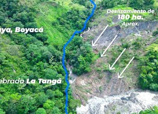 Descartan represamiento en la Tangá, por deslizamiento en Paya