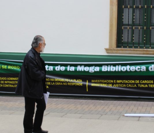 Protestas contra la corrupción en Tunja