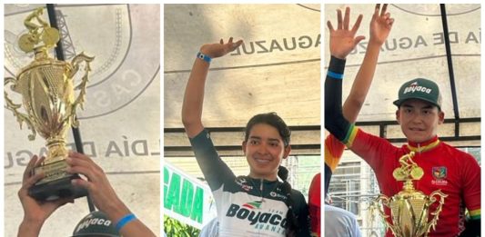 Rubio y Jiménez campeones, y Diagama subcampeona en Clásica de Aguazul
