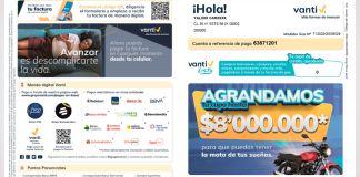 Cambia la factura del gas natural de Vanti