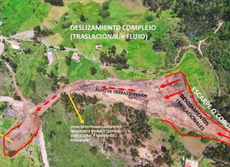 Evalúan afectaciones por deslizamientos de tierra en Tasco, provincia de Valderrama