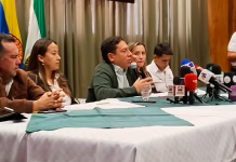 La rueda de prensa del gobernador Carlos Amaya