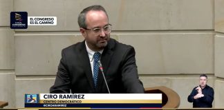 Ciro Alejandro Ramírez regresó al Senado hablando duro