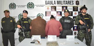Ejército capturó a dos personas e incauta droga y armamento en Sogamoso