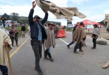 Nueva batalla en el Puente de Boyacá, el paro en imágenes