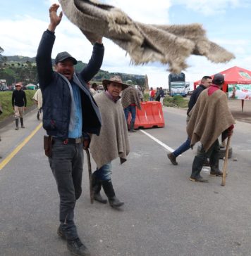 Nueva batalla en el Puente de Boyacá, el paro en imágenes