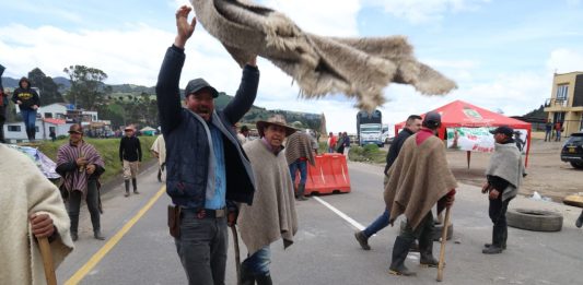 Nueva batalla en el Puente de Boyacá, el paro en imágenes