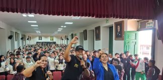 Fredy Guarín compartió con jóvenes tunjanos un mensaje de vida y salud mental