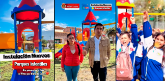 Villa de Leyva avanza en la instalación de nuevos parques infantiles para la comunidad