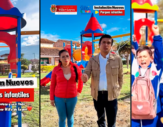 Villa de Leyva avanza en la instalación de nuevos parques infantiles para la comunidad