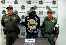 En Tunja capturan a un hombre por microtráfico en el centro histórico