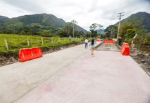 Avanzan las obras de pavimentación en la vía entre Labranzagrande y Yopal (El Morro)