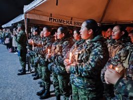 Velatón y misa campal, por agradecimiento por la vida hizo el Ejército