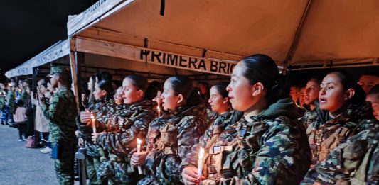 Velatón y misa campal, por agradecimiento por la vida hizo el Ejército