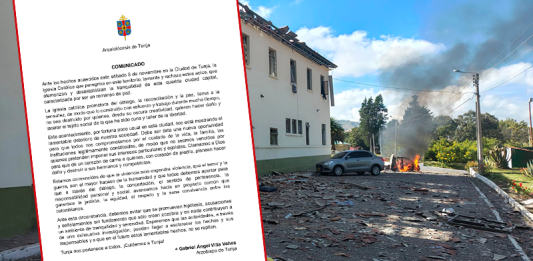 Arquidiócesis de Tunja pide calma y rechaza los hechos violentos del 8 de noviembre