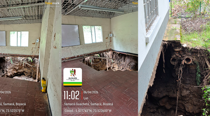 Fuertes lluvias provocan emergencias en Samacá; Alcaldía activa plan de contingencia